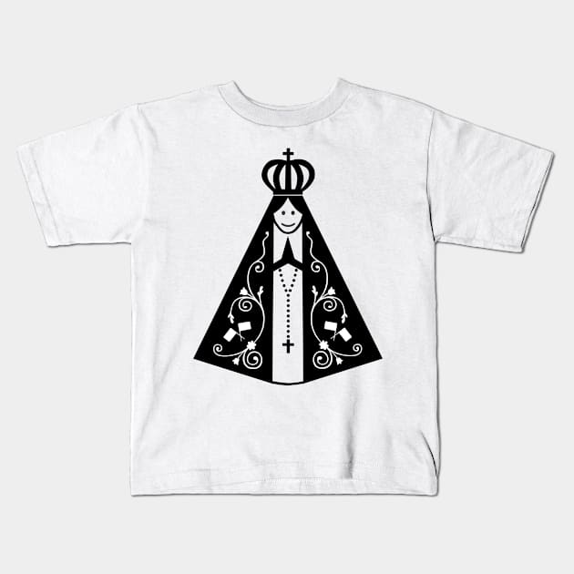 Our Lady Aparecida Kids T-Shirt by alinerope